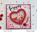 Bild 11 von Whimsy Stamps Stencil - Speckled Heart - Herz