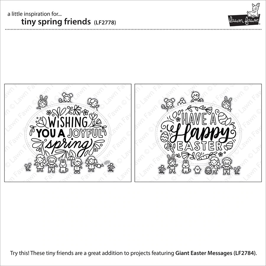 Bild 5 von Lawn Fawn Clear Stamps  - tiny spring friends