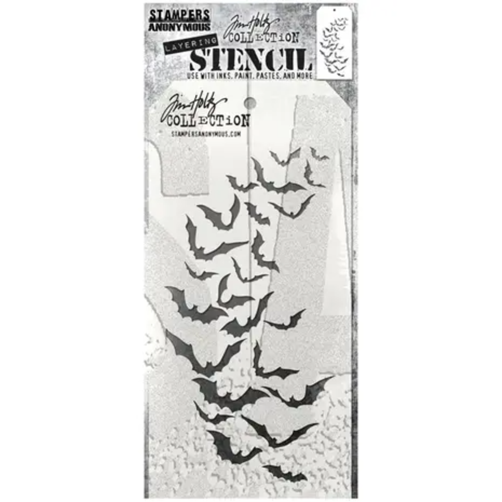 Tim Holtz Collection Schablone Layering Stencil - Batty