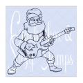 Crackerbox & Suzy Stamps Cling - Gummistempel Rockin Santa