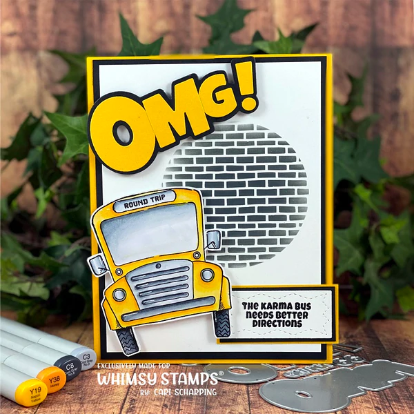 Bild 2 von Whimsy Stamps Clear Stamps - Karma Bus