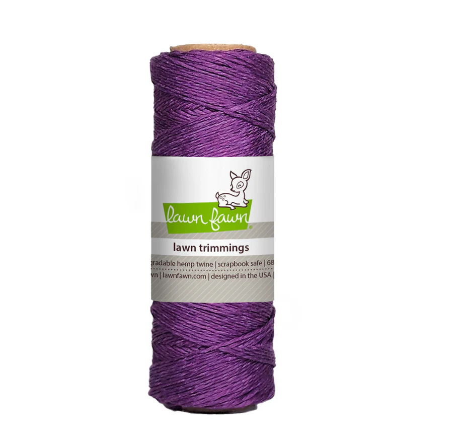 Lawn trimmings hemp twine - Hanfschnur purple