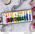 Bild 2 von Whimsy Stamps Die Stanze  - Slimline Birthday Scallops Die