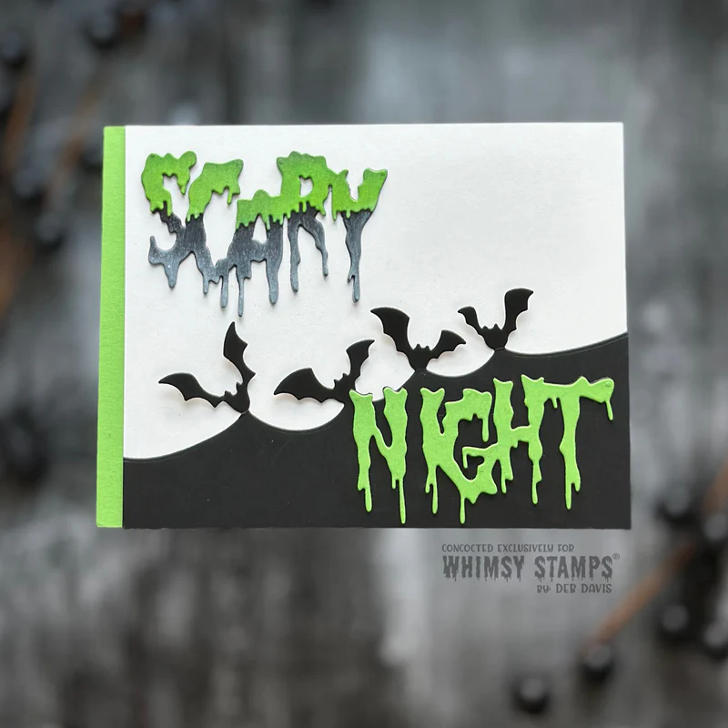 Bild 3 von Whimsy Stamps Die Stanze  - Scary Night Word