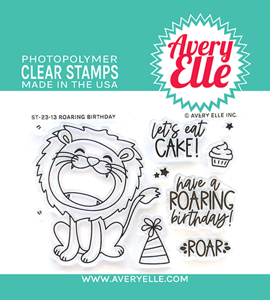 Bild 1 von Avery Elle Clear Stamps - Roaring Birthday